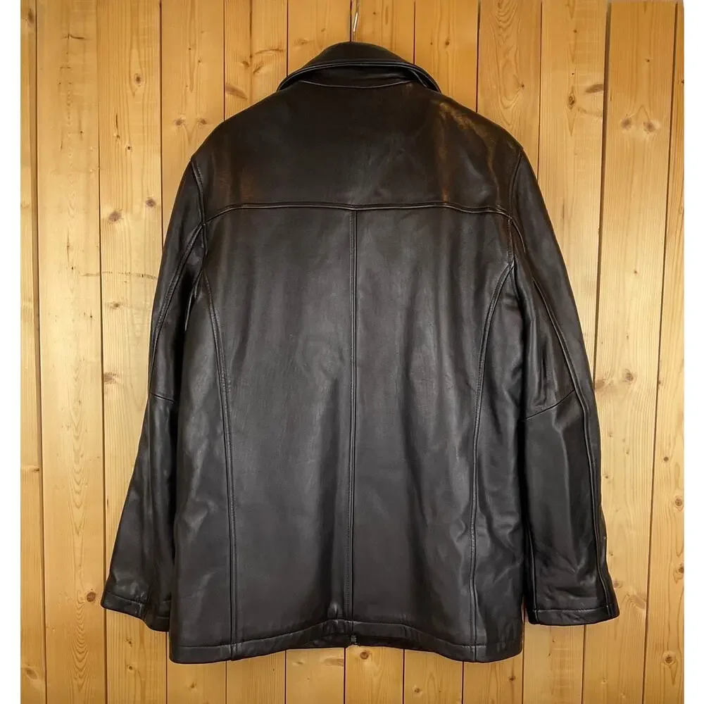 Men's Wilsons Leather Bomber Jacket with Removeable Lining, Black - Size M - Picture 2 of 8